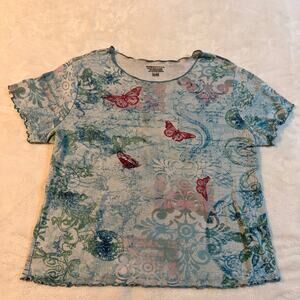 Vintage BasicEditions Floral Print T-Shirt
